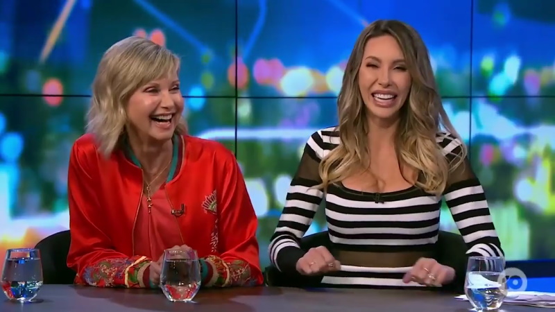 Olivia Newton-John and Chloe Lattanzi on The Project 2020