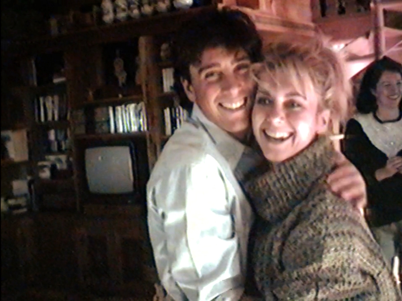 Olivia Newton-John footage from From Roger Moore with Love documentary shown December 2024 Olivia Newton-John and Matt Lattanzi 1984
