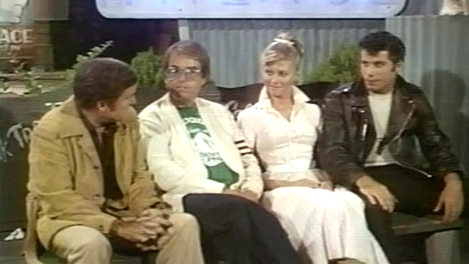 Olivia Newton-John on set of Grease Mike Douglas Show March 1978 Olivia Newton-John on set of Grease Mike Douglas Show March 1978