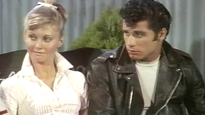 Olivia Newton-John on set of Grease Mike Douglas Show March 1978 Olivia Newton-John on set of Grease Mike Douglas Show March 1978