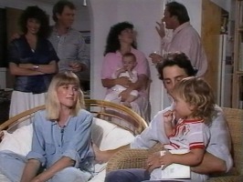 Olivia Newton-John, Matt Lattanzi and Chloe Lattanzi brining in New Year screenshot