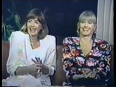 Olivia Newton-John and Pat Farrar on the Bert Newton Show 1989