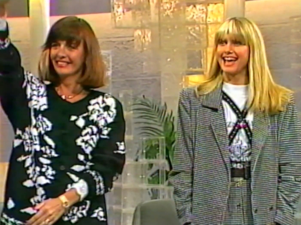 Olivia Newton-John and Pat Farrar Bert Newton Show 1989