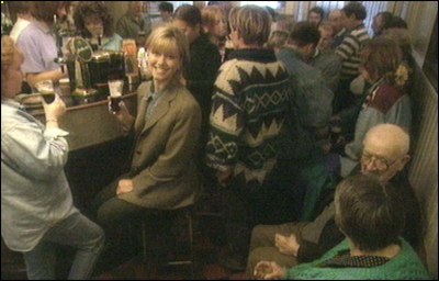 click to enlarge enjoying the local pub